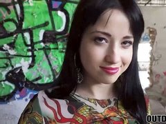 hot dark-haired Russian teen Taissia Shanti fucking for money