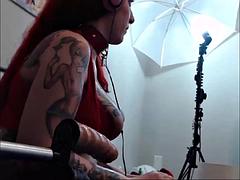 Huge ass webcam babe dildo machine double penetration