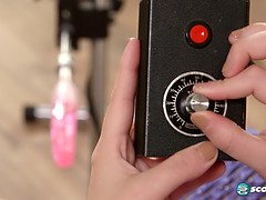 Sylvia Bateman tries out the hands-free fuck machine for the ultimate titfuck experience
