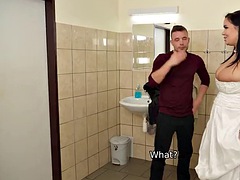 Bathroom, Hairy, Licking, Wife