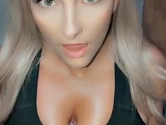 素人, 美女, デカパイ, ブロンド, フェラチオ, ティーン, パイ刷り, オッパイの