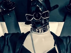 Leie, Fesselspiele, Weibliche domination, Deutsch, Latex, Maske, Masturbation, Sklave