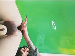 Enthousiasteling, Bondage discipline sadomasochisme, Naakte man aangeklede vrouw, Dominante vrouw, Masturbatie, Slaaf, Speelgoed, Trein