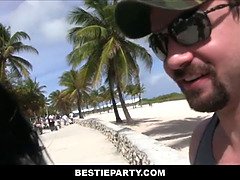 Playa, Culo grande, Hotel, Interracial, Latina, Orgasmo, Fiesta, Pov