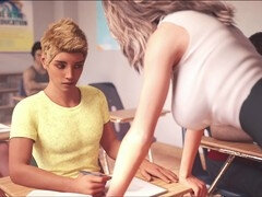 Steamy game guide with a hot blonde teacher and her big ass and boobs