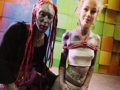 Blonde, Bondage, Allemand, Hd, Petite femme, Tatouage, Adolescente, Nénés