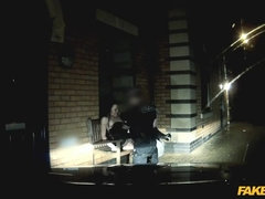 Night patrol: Cheeky young lass likes daring outdoor sex