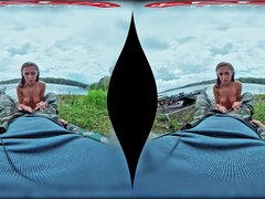 Culo grande, Tetas grandes, Mamada, Morena, Tetona, Tetas naturales, Al aire libre, Tetas