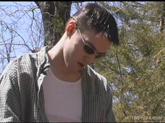 イく瞬間, チン, 手コキする, アウトドア, 一人