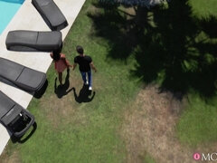 黒人, 巨乳な, エロティック, ラティーナ, なめる, 母, オマンコ, オッパイの