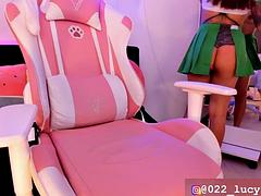 Brunette brune, Masturbation, Solo, Webcam