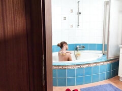 Grosser arsch, Grosse titten, Blondine, Blasen, Bruder, Hundestellung, Milf, Nackt