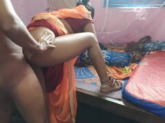 Desi Landlady Fucks Tenant Boy for Rent - Hindi Anal & Doggy Style