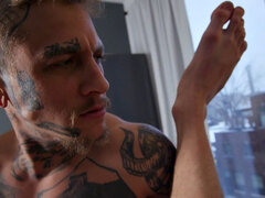 Anal, Petit ami, Tir de sperme, Queue, Pieds, Homosexuelle, Branlette thaïlandaise, Tatouage