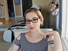 Niki  offers stepbro a good blowjob by the pool