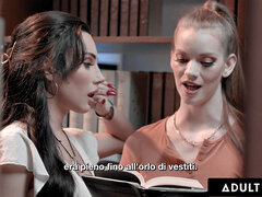 ADULT TIME - Trans Ariel Demure Fucks In Public Library בלי Getting Caught - ITALIAN SUBTITLES