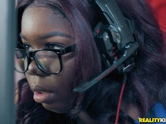 Kali Roses is sucking Lil D's cock behind his sister's back