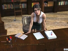 Hot Librarian Babe Exposed at Lust Academy