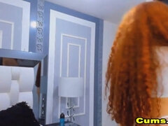 フェラチオ, ディルド, 自家製, オナニー, オマンコ, 赤毛, 締まりの良い, オッパイの