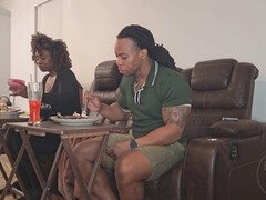 Amateur, Beso negro, Verga grande, Negro, Mamada, Pareja, Ébano, Chupando