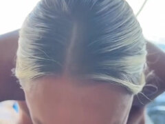 Leie, Strand, Blondine, Blasen, Besamung, Im freien, Pov, Spanner