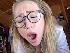 In den arsch, Grosser schwanz, Blondine, Lingerie, Krankenschwester, Pov, Russisch, Titten
