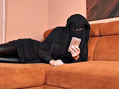 Leie, Arabisch, Tussi, Schwarz, Dildo, Schwarz, Europäisch, Handjob
