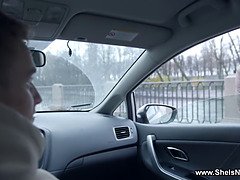 Beauté, Brunette brune, Tir de sperme, Hard, Seins naturels, Chatte, Maigrichonne, Nénés