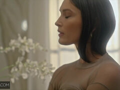 Naughty brunette babe ass fucked and dominated by BWC stud - anal and bondage hardcore