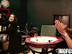 Grosser schwanz, Schwarz, Stiefel, Interrassisch, Mutti