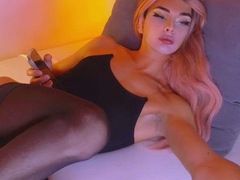 Branler, Transsexuelle, Solo, Jarretelles, Webcam