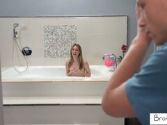Blondine, Spermaladung, Schmutzig, Milf, Monster, Pov, Stiefmutter, Titten