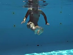 Badpak, Europees, Hardcore, Pornster, Openbaar, Kut duiken, Tiener, Strak