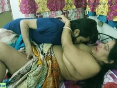 Indian new Milf stepmother and teen stepson amazing hot sex! with clear hindi audio