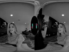 Tridimensionnel, Blonde, Sucer une bite, Pov, Réalité