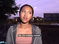 Amateur, Asiatique, Grosse bite, En levrette, De plein air, Pov, Public, Thaïlandaise