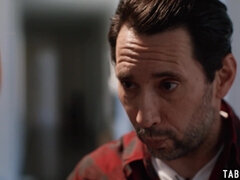 アナル, デカチン, チン, ダブル開発, 赤毛, ガリガリ, 三人, オッパイの