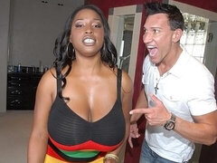 ぽっちゃり, デカ尻, デカチン, 茶髪の, バック, 黒人, 彼女, 異人種間