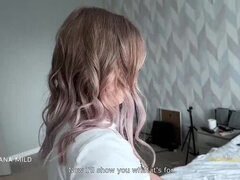 Stepsister gets hard fucked and filled deep in her tight pussy - LesanaMild rough sex amateur