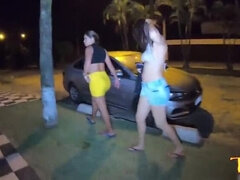 Leie, Strand, Grosser arsch, Grosse titten, Schwanz, Latina, Orgie, Tätowierung