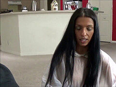 Grote kont, Condoom, Huisgemaakt, Latijnse vrouw, Moeder, Zoon, Stiefmoeder