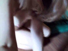 Cute girl gets completely naked and masturbates passionately