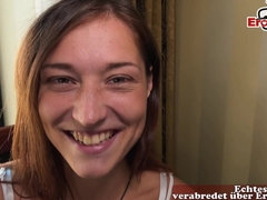 Amateur, Morena, Universitaria, Linda, Alemán, Pequeña, Montar, Adolescente