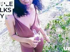 ビーチ, 美人, デカチン, 黒人, フェラチオ, 浮気する, 裸, 公共