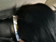 素人, デカパイ, フェラチオ, 巨大, 公共, 現実, オッパイの