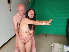 In den arsch, Strand, Paar, Fussjob, Reif, Nackt, Nippel, Nudist