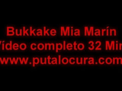 Mia Marin Takes 21 Cumshots in Hot Bukkake Scene - Latina Slut Begs for More