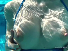 素人, お尻, デカ尻, デカパイ, ブロンド, 巨乳な, ハードコア, 水中