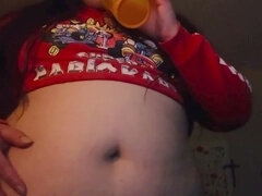 tummy touching After Belly tucking