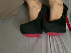 Cumshot, Feet, Footjob, Heels
